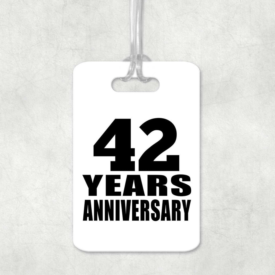 42nd Anniversary 42 Years Anniversary - Luggage Bag Tag
