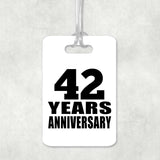 42nd Anniversary 42 Years Anniversary - Luggage Bag Tag