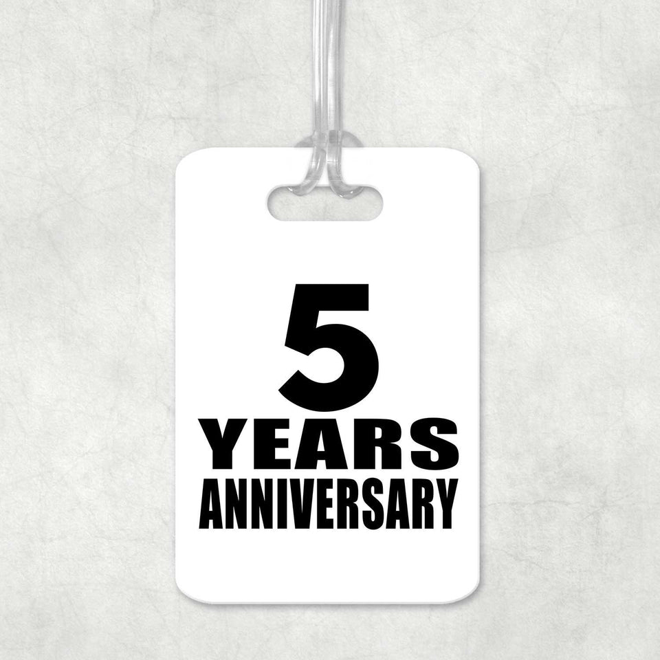5th Anniversary 5 Years Anniversary - Luggage Bag Tag