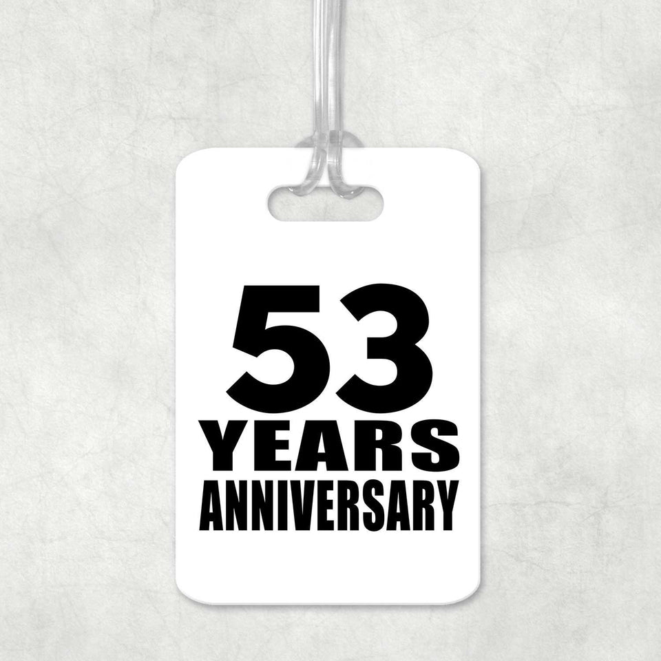 53rd Anniversary 53 Years Anniversary - Luggage Bag Tag