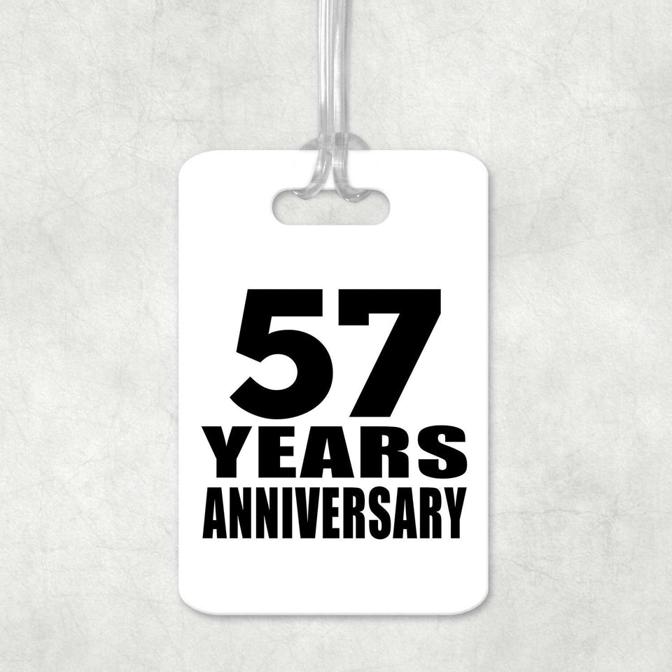 57th Anniversary 57 Years Anniversary - Luggage Bag Tag