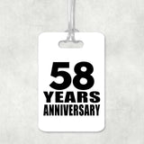 58th Anniversary 58 Years Anniversary - Luggage Bag Tag