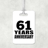 61st Anniversary 61 Years Anniversary - Luggage Bag Tag