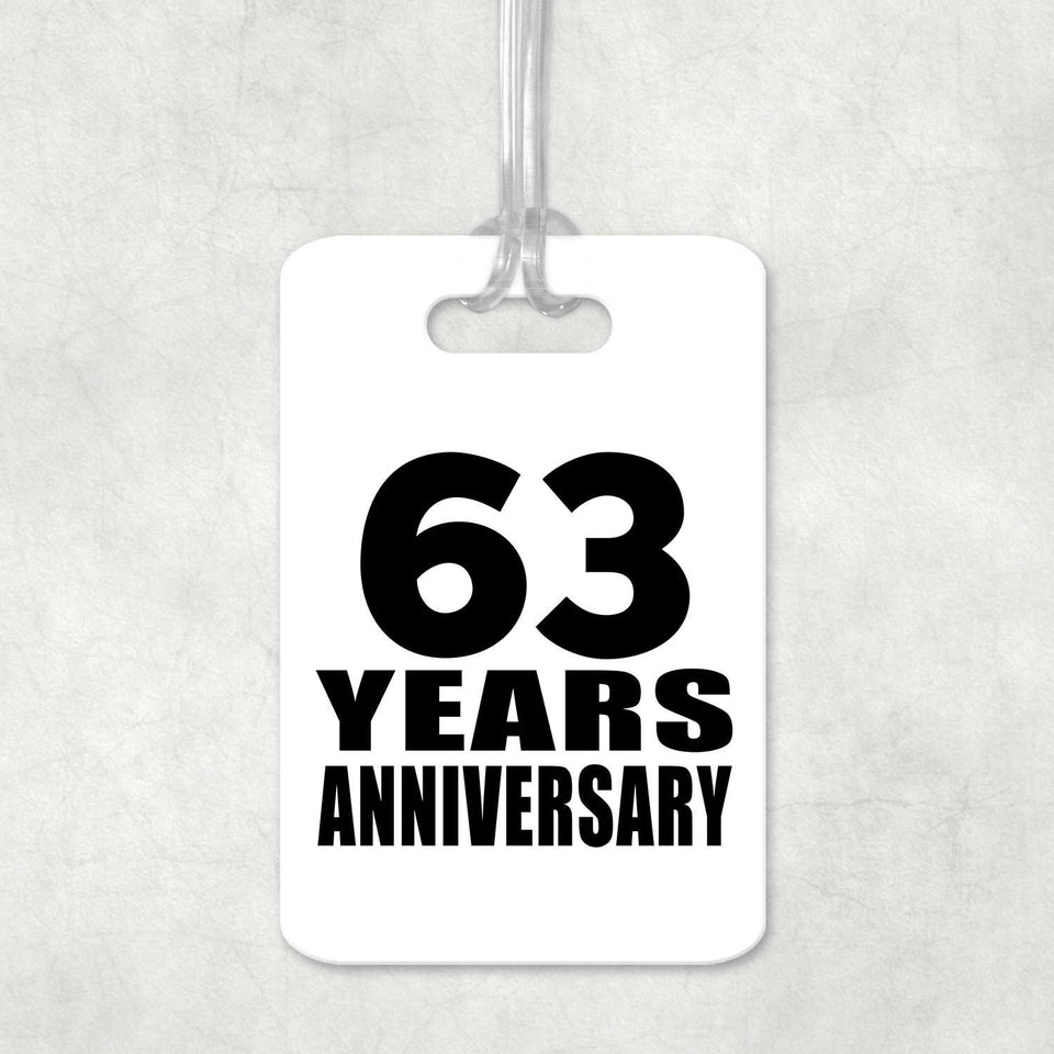 63rd Anniversary 63 Years Anniversary - Luggage Bag Tag