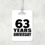63rd Anniversary 63 Years Anniversary - Luggage Bag Tag