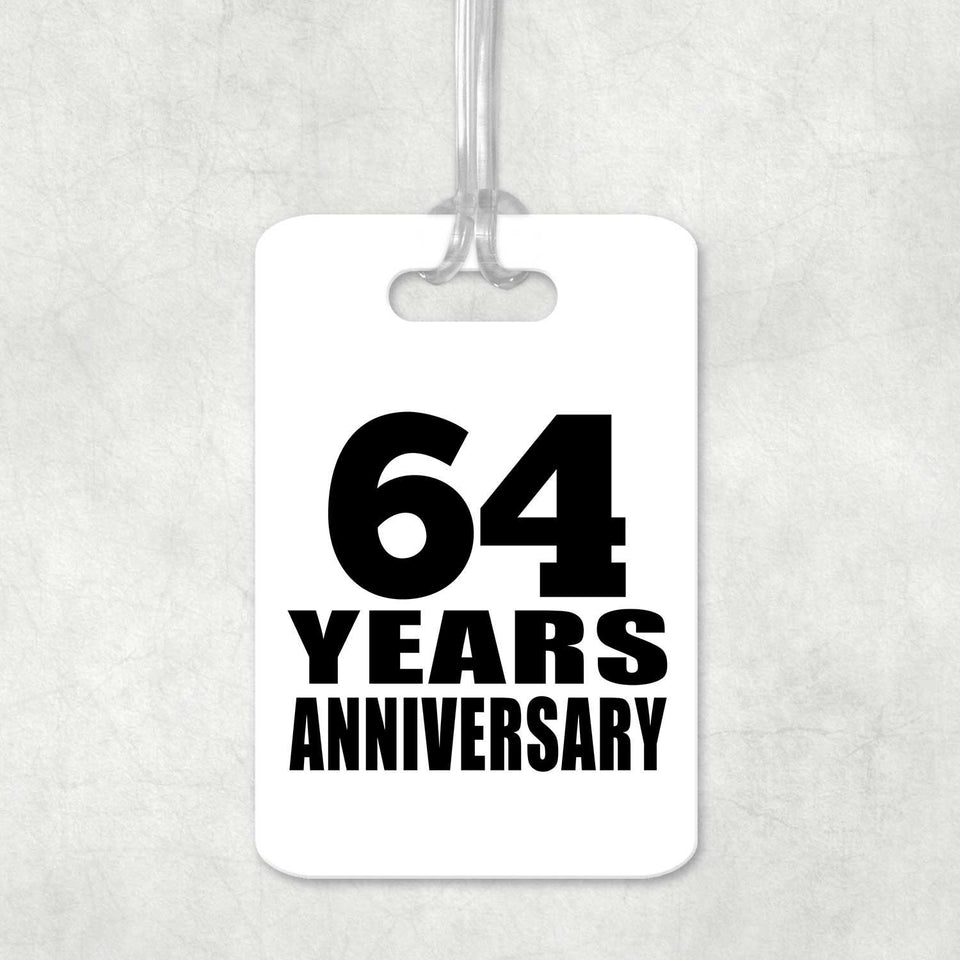 64th Anniversary 64 Years Anniversary - Luggage Bag Tag