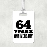 64th Anniversary 64 Years Anniversary - Luggage Bag Tag