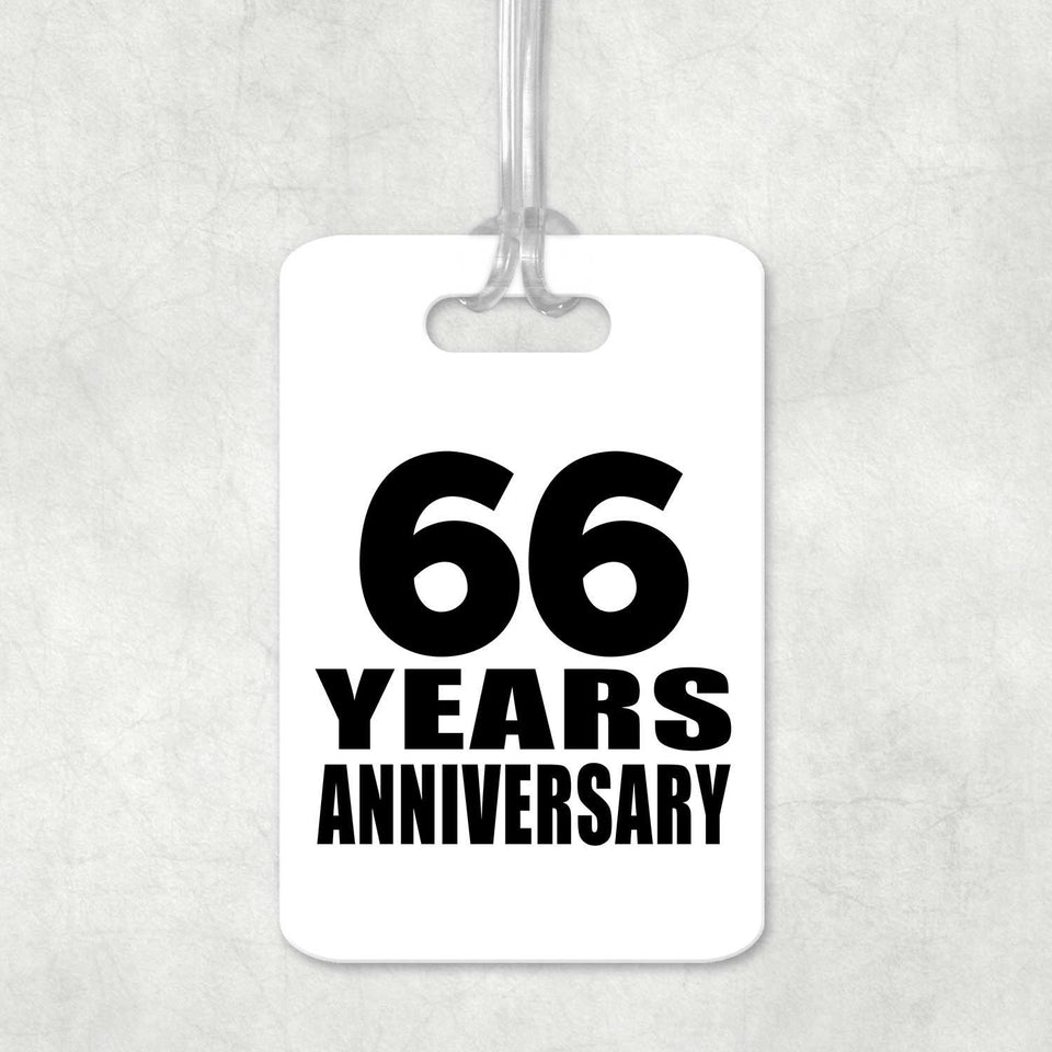 66th Anniversary 66 Years Anniversary - Luggage Bag Tag