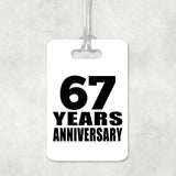 67th Anniversary 67 Years Anniversary - Luggage Bag Tag