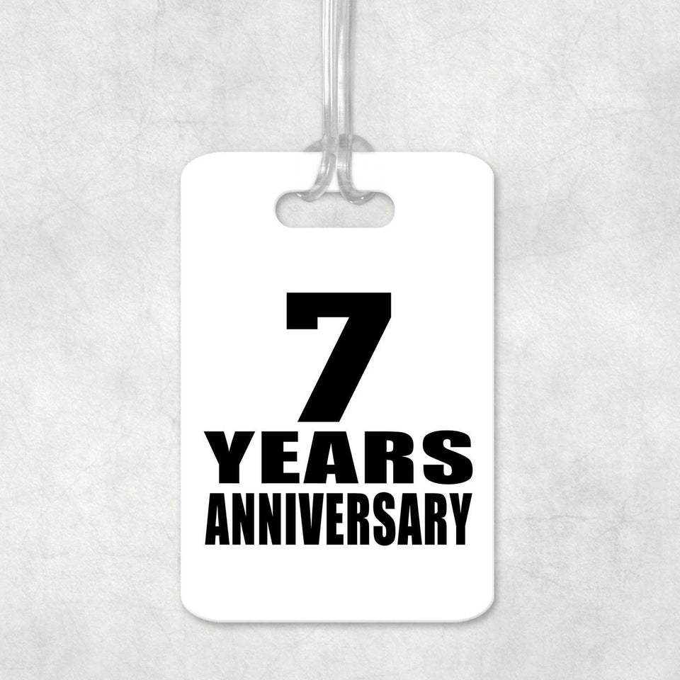 7th Anniversary 7 Years Anniversary - Luggage Bag Tag