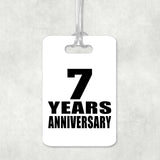 7th Anniversary 7 Years Anniversary - Luggage Bag Tag