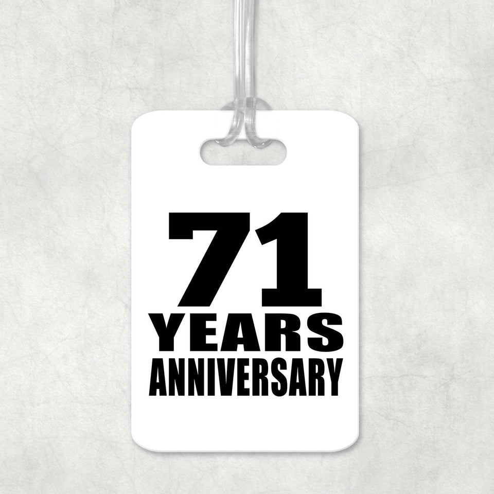 71st Anniversary 71 Years Anniversary - Luggage Bag Tag