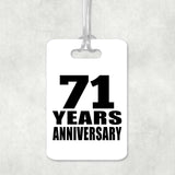 71st Anniversary 71 Years Anniversary - Luggage Bag Tag