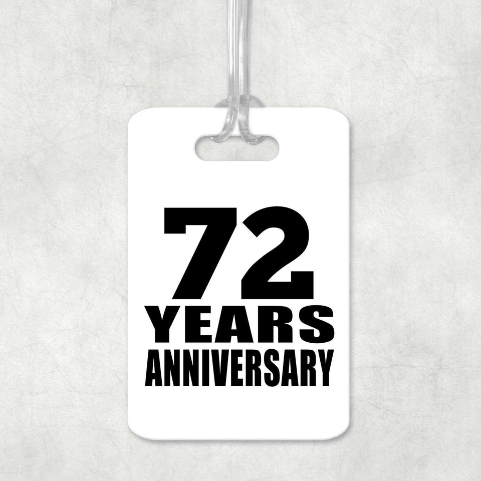 72nd Anniversary 72 Years Anniversary - Luggage Bag Tag