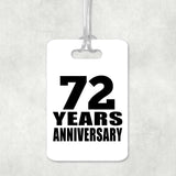 72nd Anniversary 72 Years Anniversary - Luggage Bag Tag