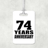 74th Anniversary 74 Years Anniversary - Luggage Bag Tag