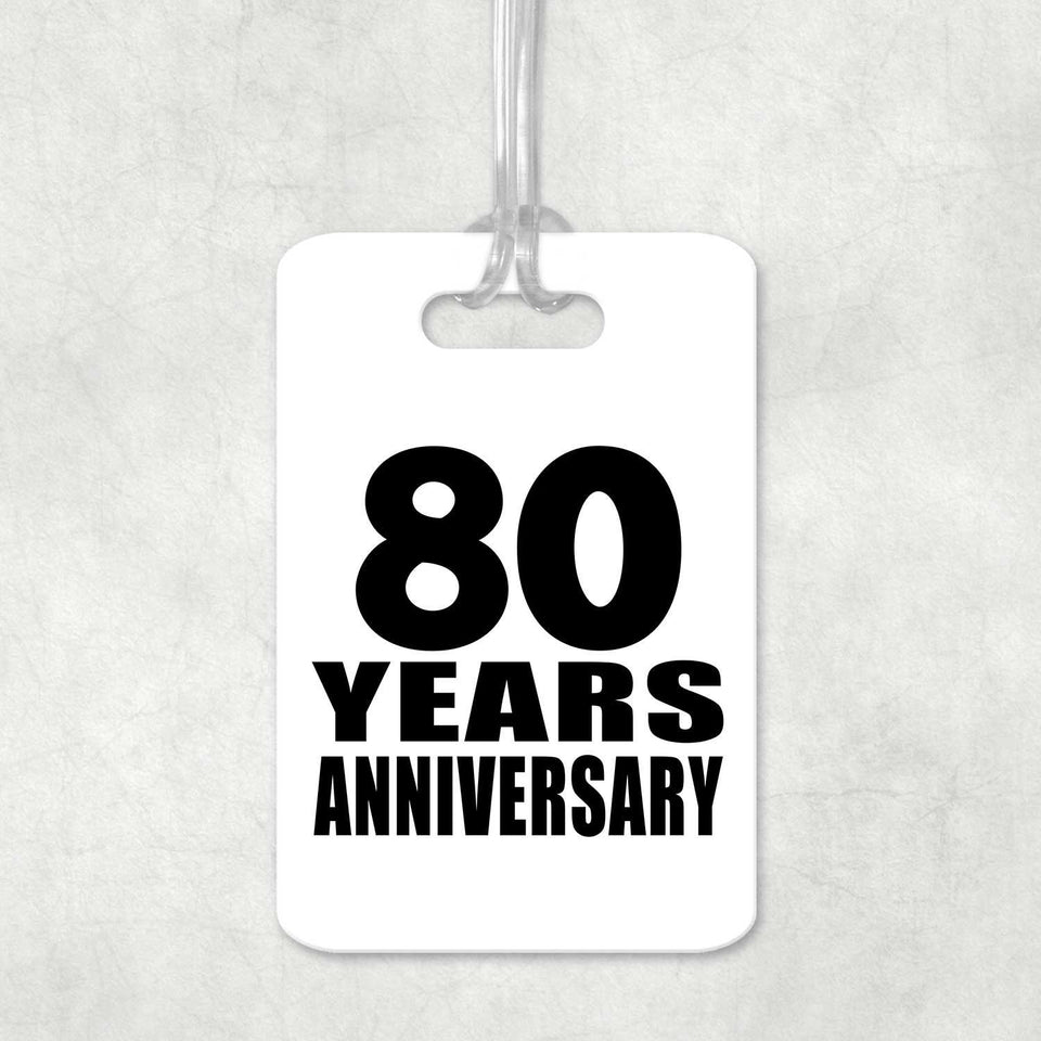 80th Anniversary 80 Years Anniversary - Luggage Bag Tag