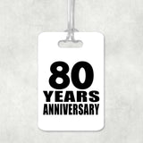 80th Anniversary 80 Years Anniversary - Luggage Bag Tag