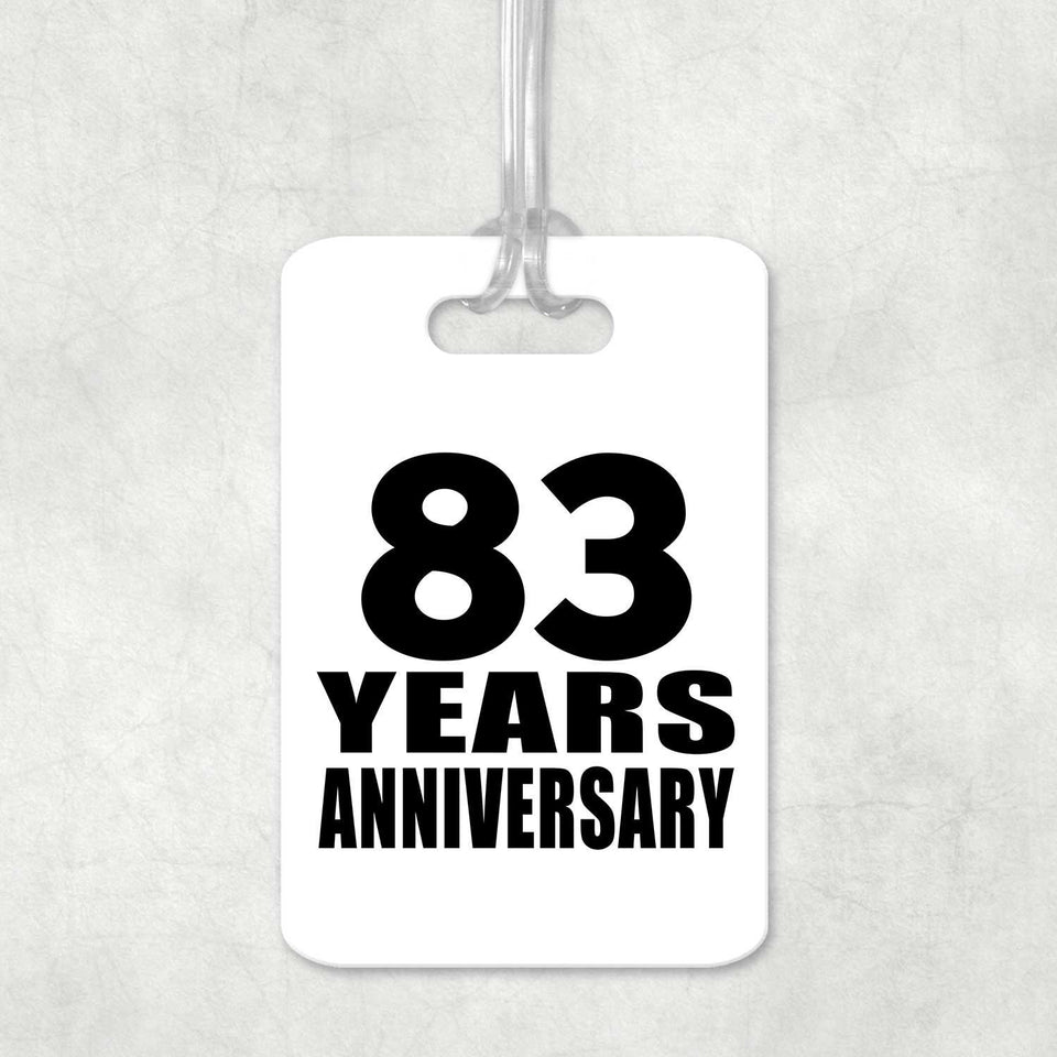 83rd Anniversary 83 Years Anniversary - Luggage Bag Tag
