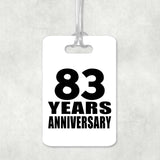 83rd Anniversary 83 Years Anniversary - Luggage Bag Tag