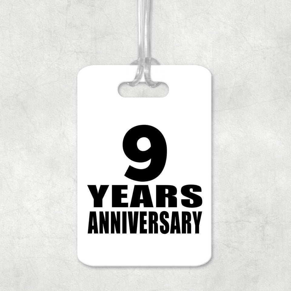 9th Anniversary 9 Years Anniversary - Luggage Bag Tag
