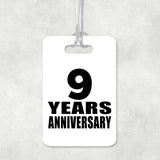9th Anniversary 9 Years Anniversary - Luggage Bag Tag
