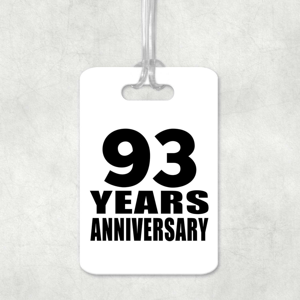 93rd Anniversary 93 Years Anniversary - Luggage Bag Tag