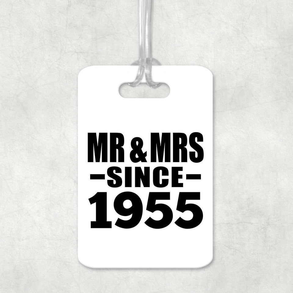 69th Anniversary Mr & Mrs Since 1955 - Luggage Bag Tag