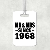 56th Anniversary Mr & Mrs Since 1968 - Luggage Bag Tag