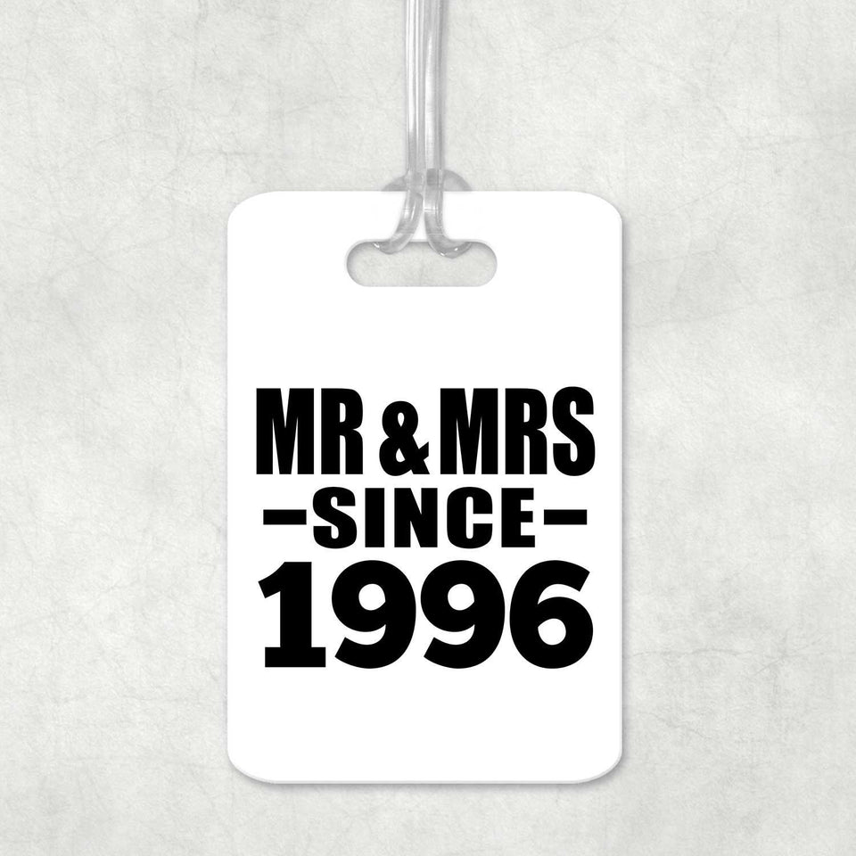 28th Anniversary Mr & Mrs Since 1996 - Luggage Bag Tag