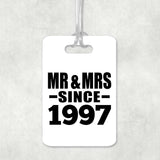 27th Anniversary Mr & Mrs Since 1997 - Luggage Bag Tag