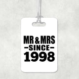26th Anniversary Mr & Mrs Since 1998 - Luggage Bag Tag