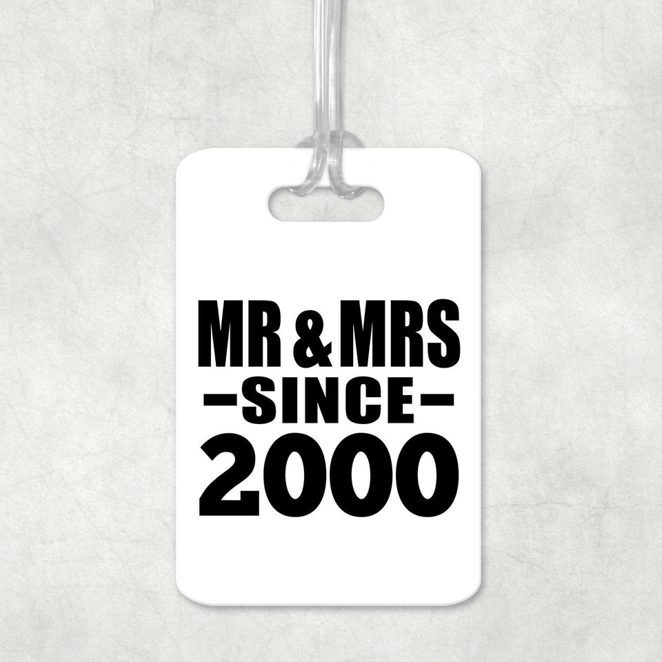 24th Anniversary Mr & Mrs Since 2000 - Luggage Bag Tag