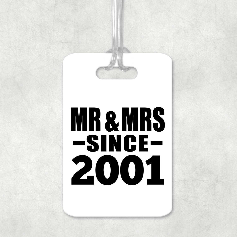 23rd Anniversary Mr & Mrs Since 2001 - Luggage Bag Tag