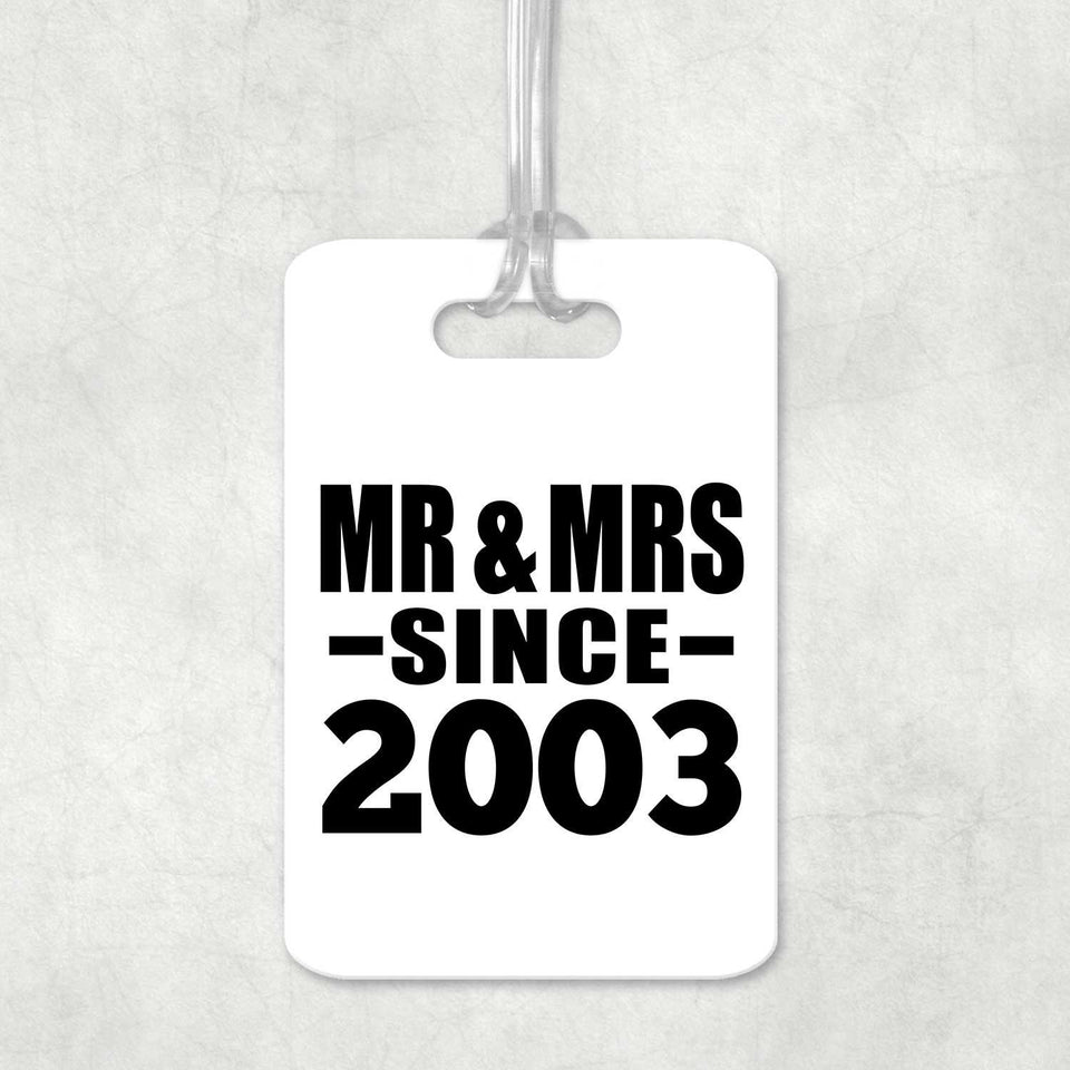 21st Anniversary Mr & Mrs Since 2003 - Luggage Bag Tag