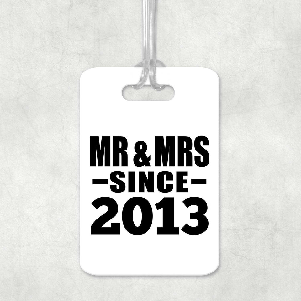 11th Anniversary Mr & Mrs Since 2013 - Luggage Bag Tag