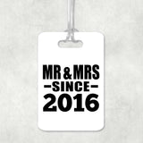 8th Anniversary Mr & Mrs Since 2016 - Luggage Bag Tag