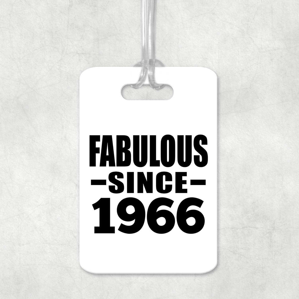 58th Birthday Fabulous Since 1966 - Luggage Bag Tag