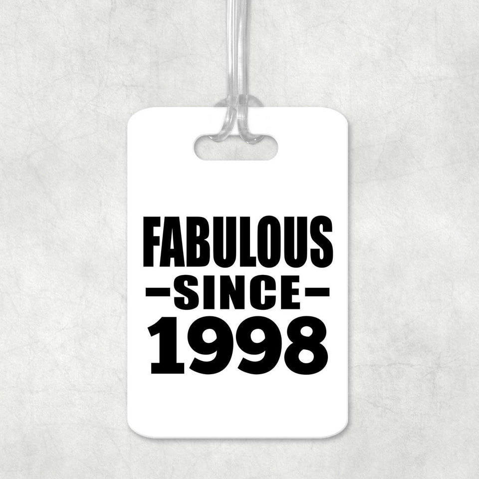 26th Birthday Fabulous Since 1998 - Luggage Bag Tag