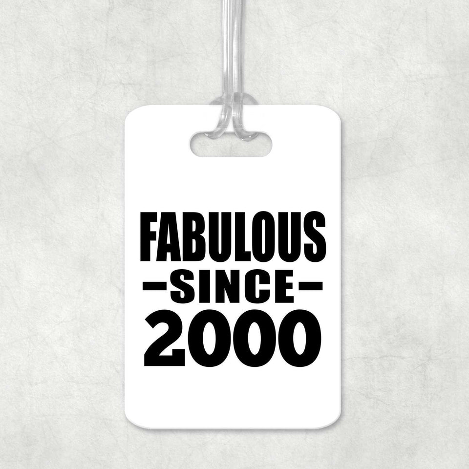 24th Birthday Fabulous Since 2000 - Luggage Bag Tag