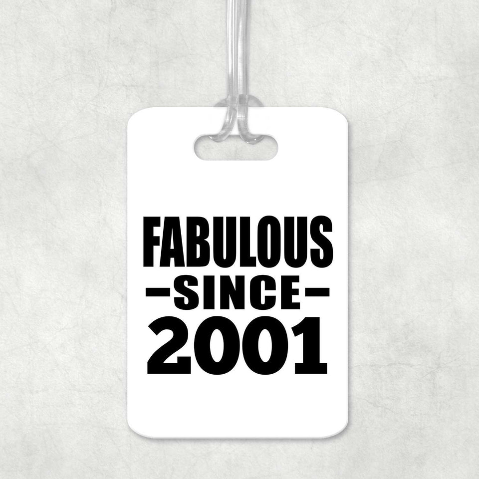 23rd Birthday Fabulous Since 2001 - Luggage Bag Tag