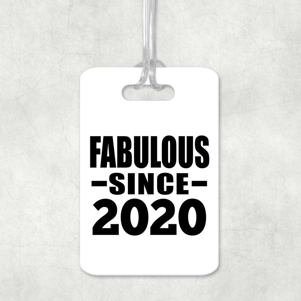 4th Birthday Fabulous Since 2020 - Luggage Bag Tag