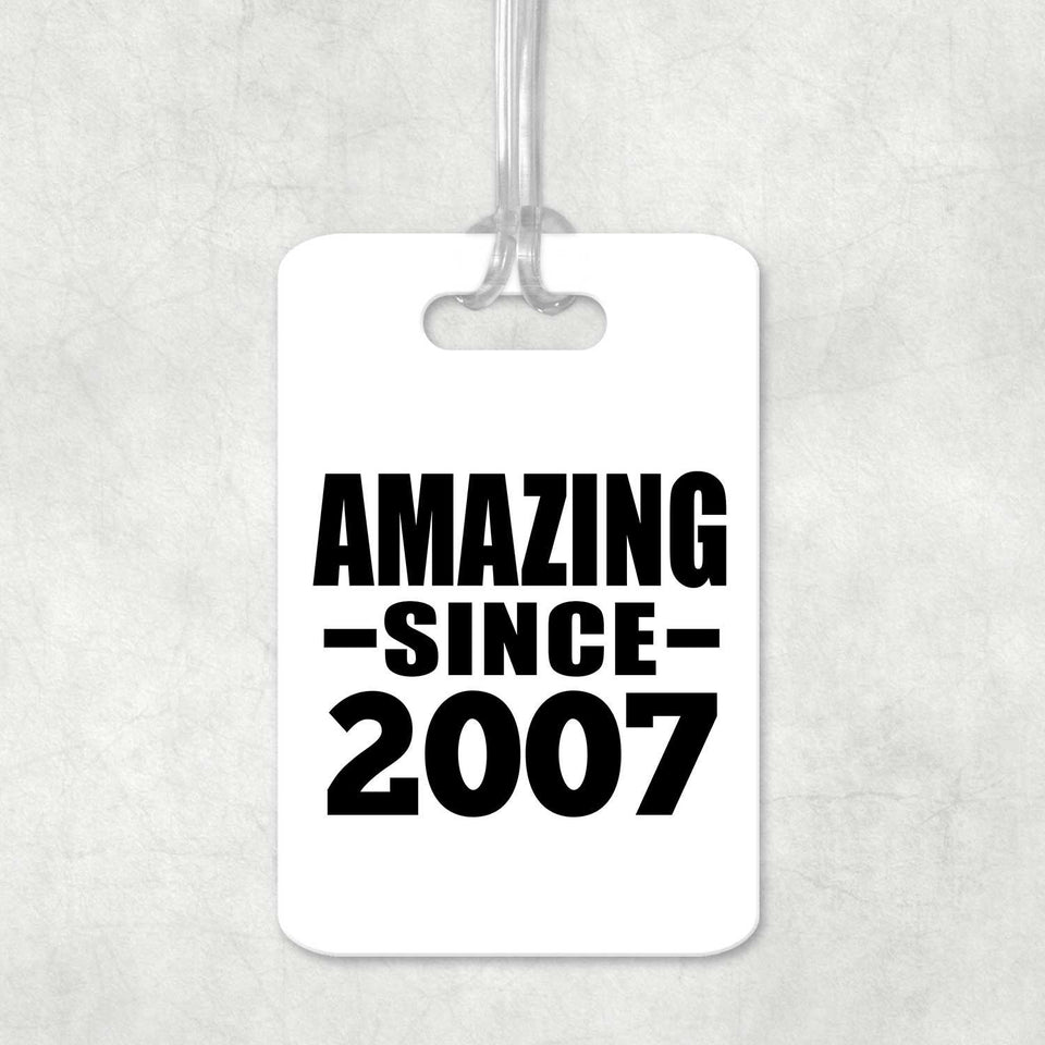17th Birthday Amazing Since 2007 - Luggage Bag Tag