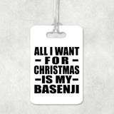 All I Want For Christmas Is My Basenji - Luggage Bag Tag