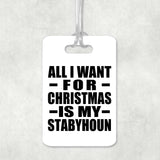All I Want For Christmas Is My Stabyhoun - Luggage Bag Tag