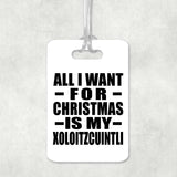 All I Want For Christmas Is My Xoloitzcuintli - Luggage Bag Tag