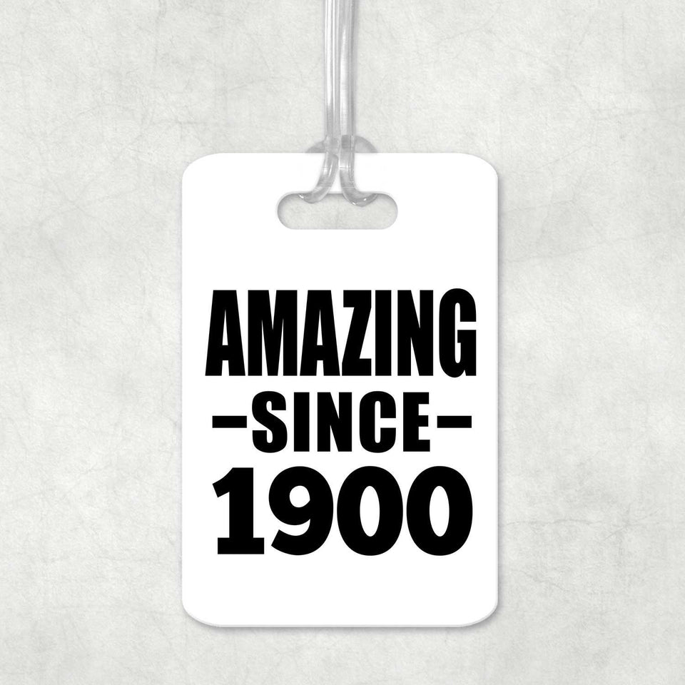 124th Birthday Amazing Since 1900 - Luggage Bag Tag
