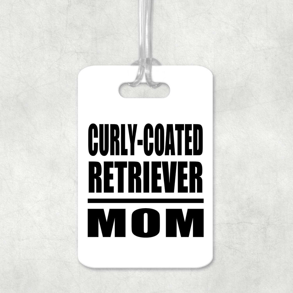 Curly-Coated Retriever Mom - Luggage Bag Tag
