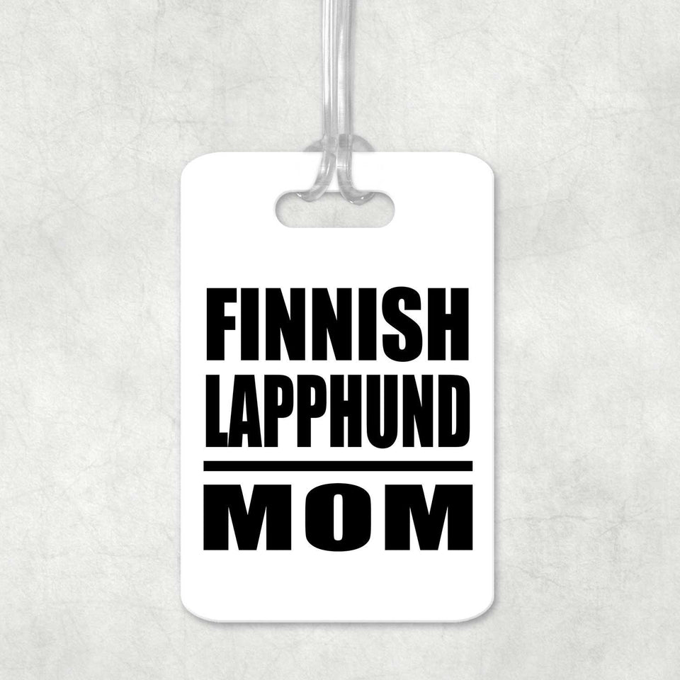 Finnish Lapphund Mom - Luggage Bag Tag