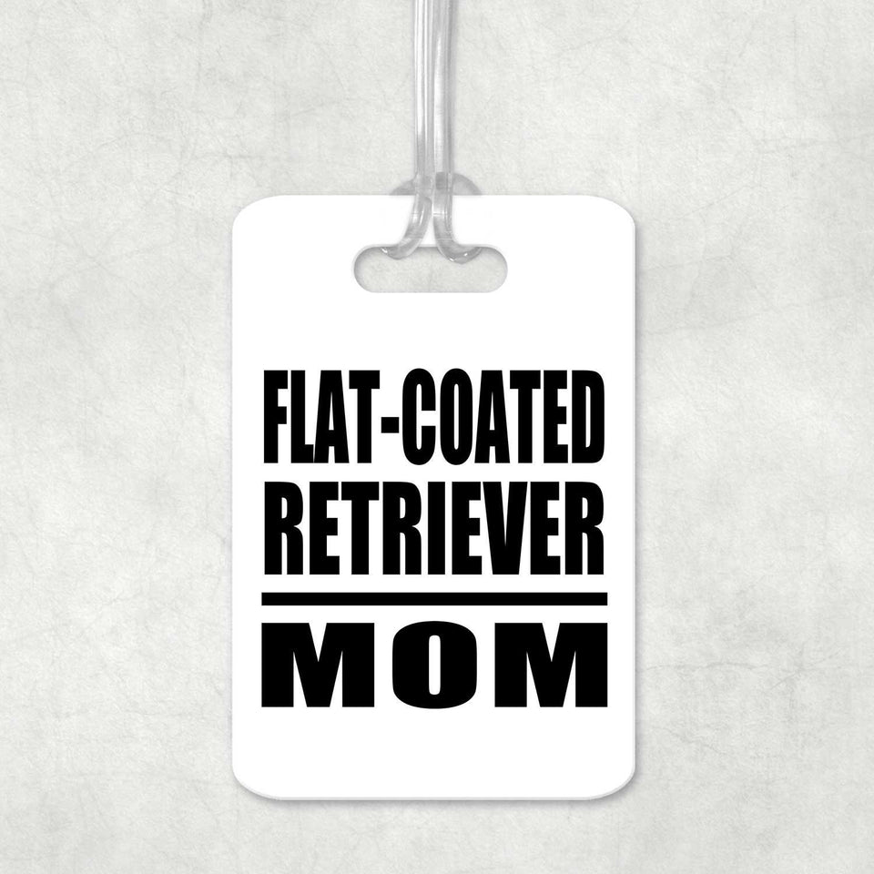 Flat-Coated Retriever Mom - Luggage Bag Tag